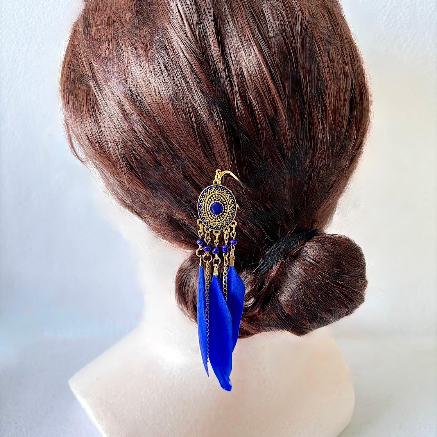 （２点限り）かんざし / 異国の風　ブルー